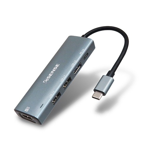 Esense Type-C TO HDMI/USB/PD轉接器 H542